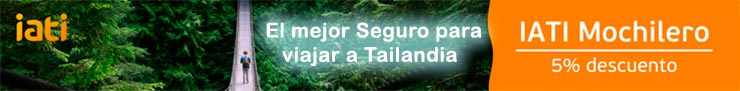 El mejor seguro para viajar a Tailandia con descuento desde esta web